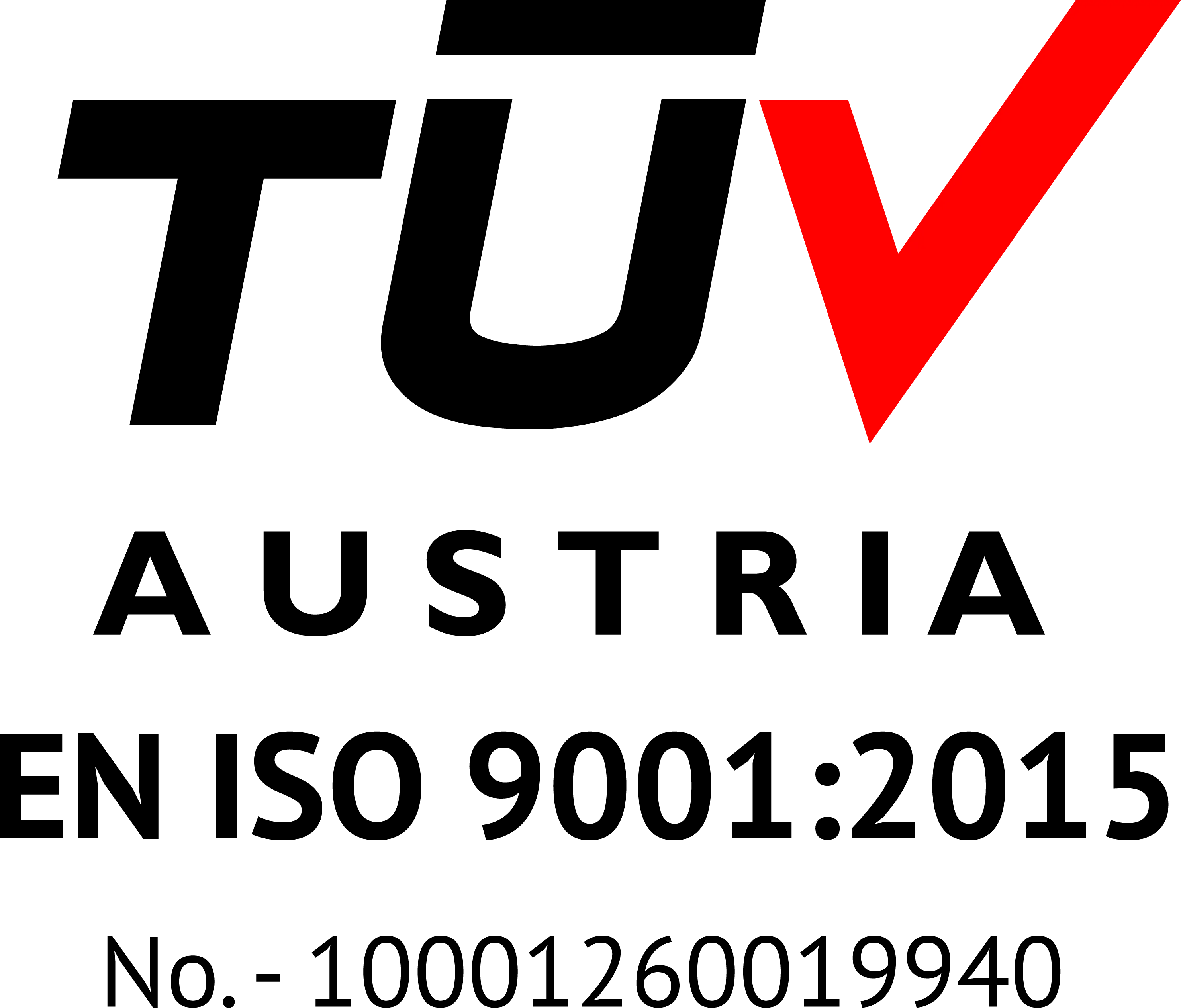 TÜV Austria EN ISO 9001:2015